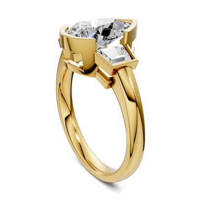 Lakelynn Bezel Three Stone Ring