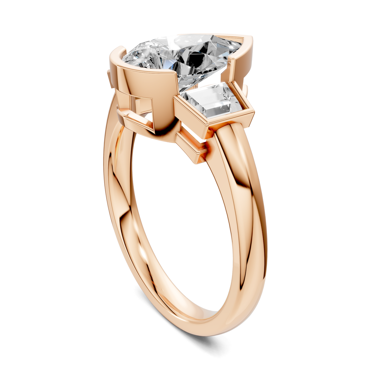 Lakelynn Bezel Three Stone Ring