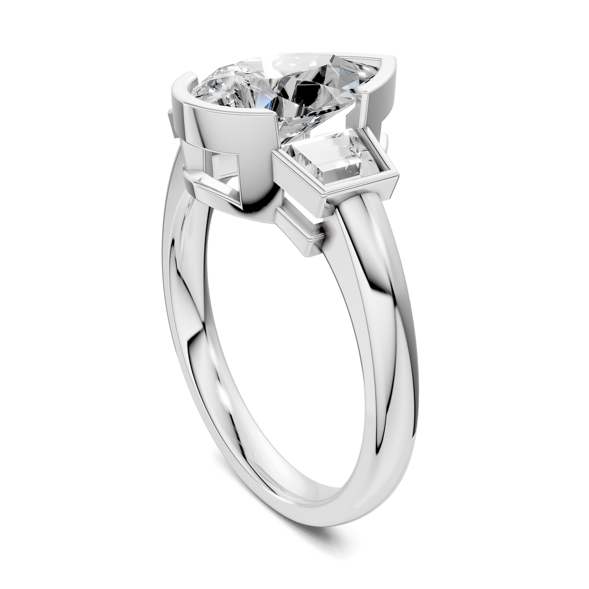 Lakelynn Bezel Three Stone Ring