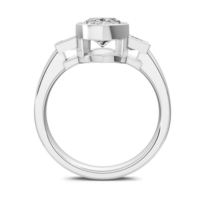 Lakelynn Bezel Three Stone Ring