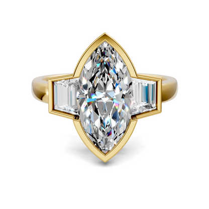 Lakelynn Bezel Three Stone Ring