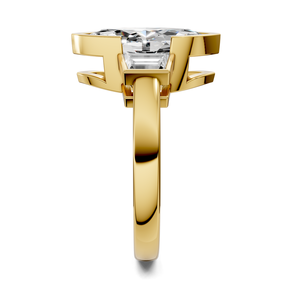 Lakelynn Bezel Three Stone Ring