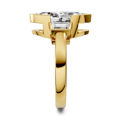 Lakelynn Bezel Three Stone Ring
