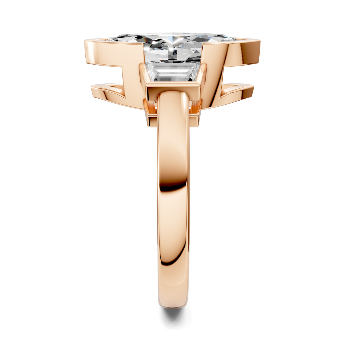 Lakelynn Bezel Three Stone Ring