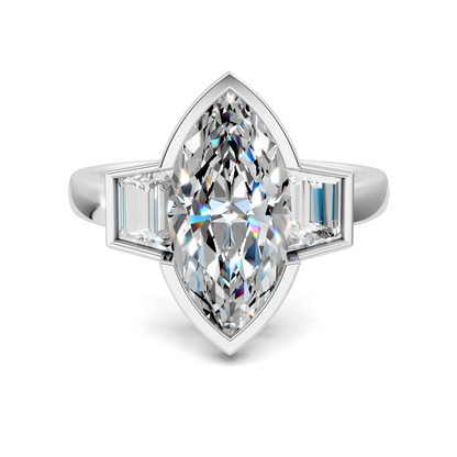 Lakelynn Bezel Three Stone Ring