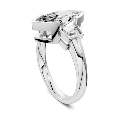 Lakelynn Bezel Three Stone Ring
