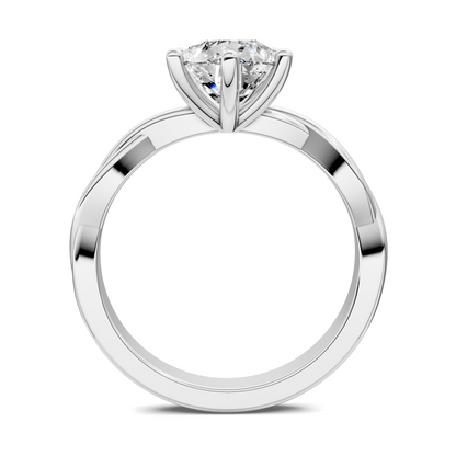 Emely Twisted Vine Solitaire Ring