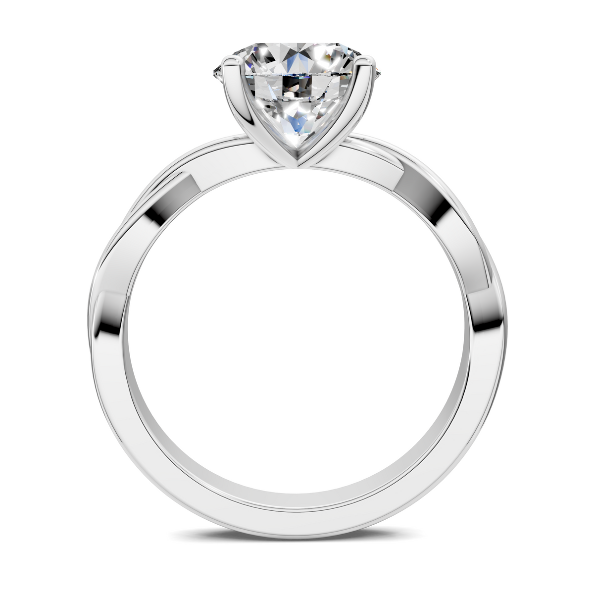 Emely Twisted Vine Solitaire Ring