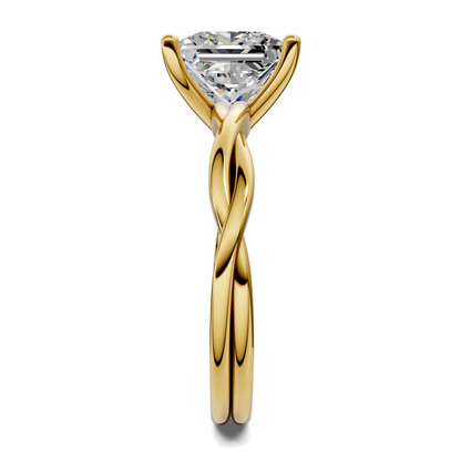 Emely Twisted Vine Solitaire Ring