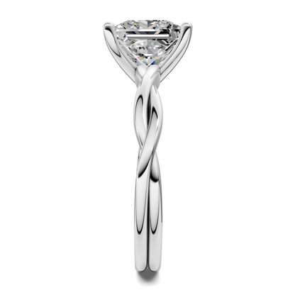 Emely Twisted Vine Solitaire Ring
