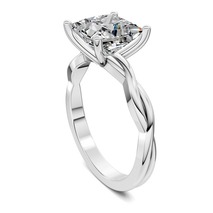 Emely Twisted Vine Solitaire Ring