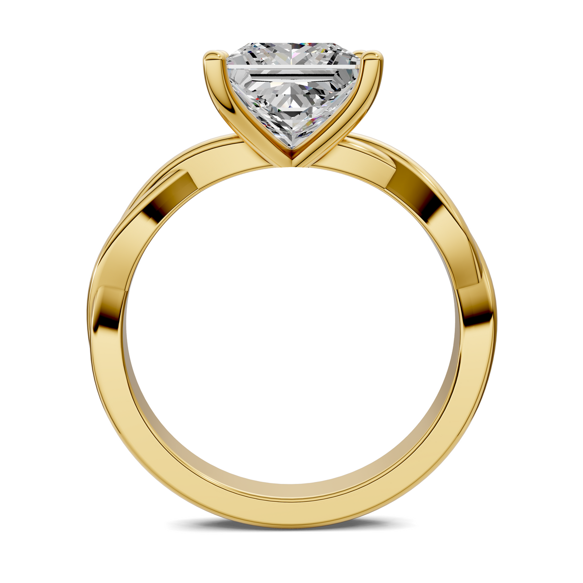 Emely Twisted Vine Solitaire Ring