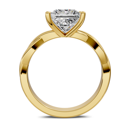 Emely Twisted Vine Solitaire Ring