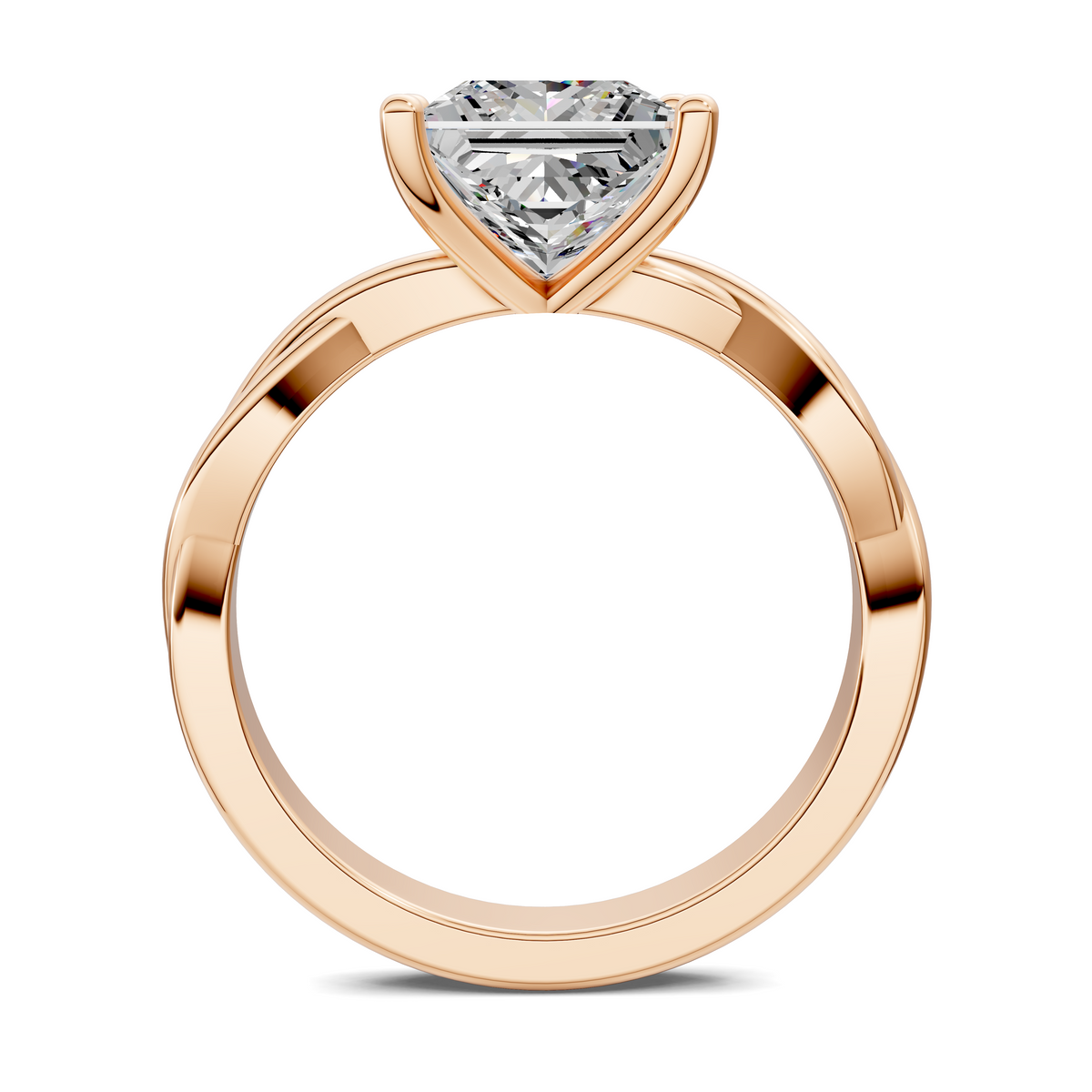 Emely Twisted Vine Solitaire Ring