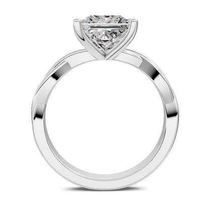 Emely Twisted Vine Solitaire Ring