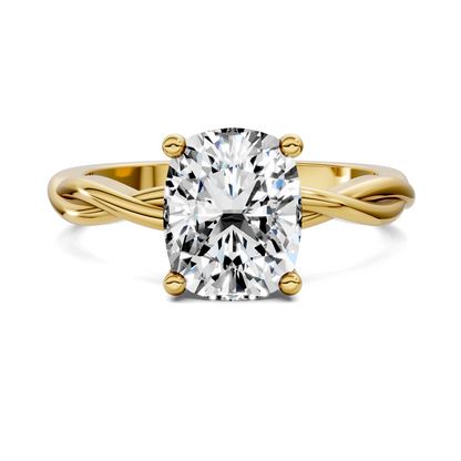 Emely Twisted Vine Solitaire Ring