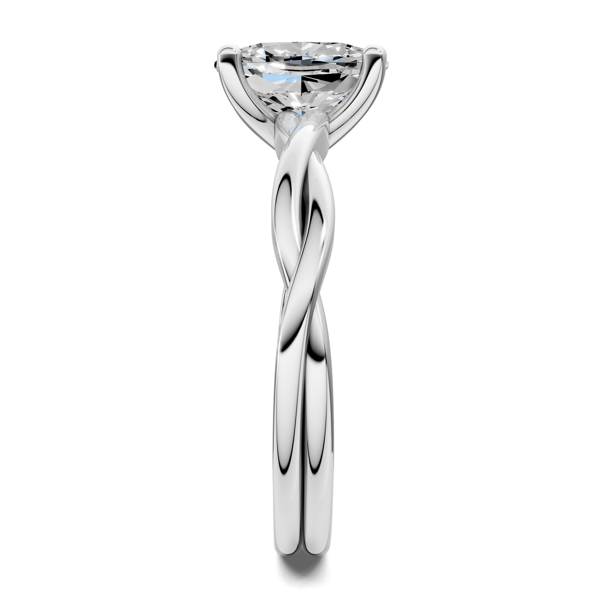 Emely Twisted Vine Solitaire Ring