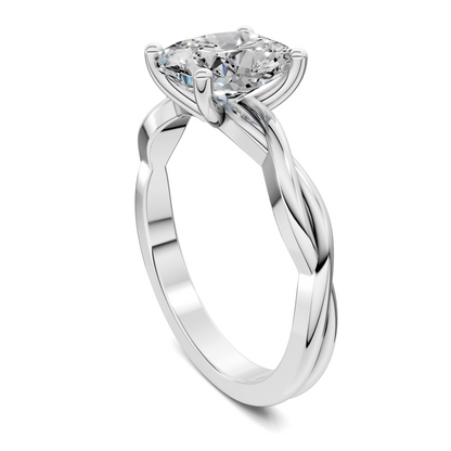 Emely Twisted Vine Solitaire Ring