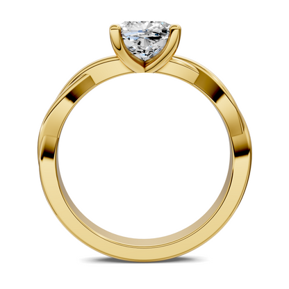 Emely Twisted Vine Solitaire Ring