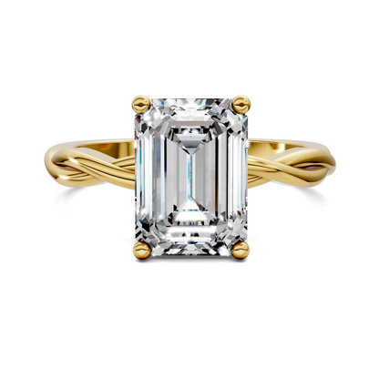 Emely Twisted Vine Solitaire Ring