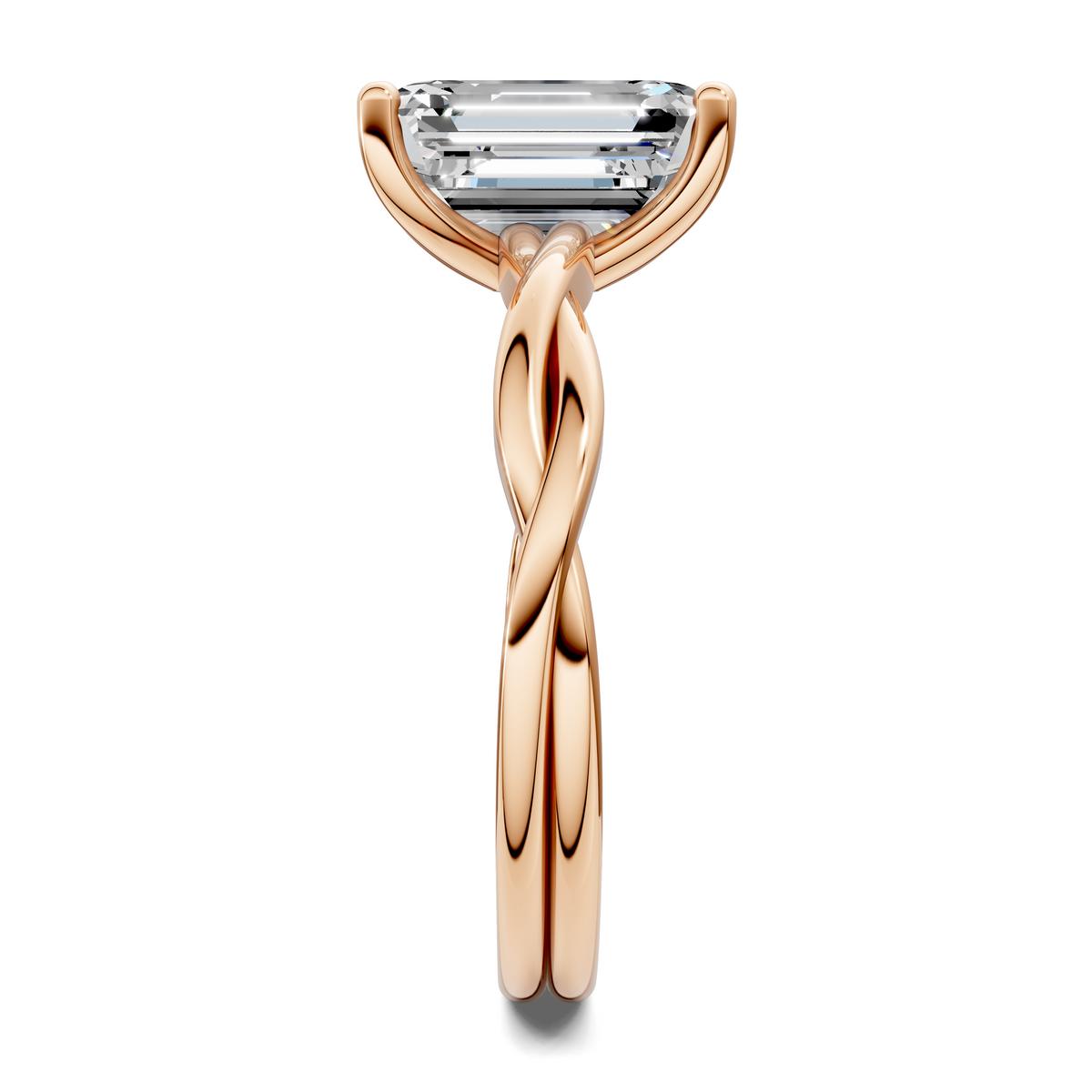 Emely Twisted Vine Solitaire Ring
