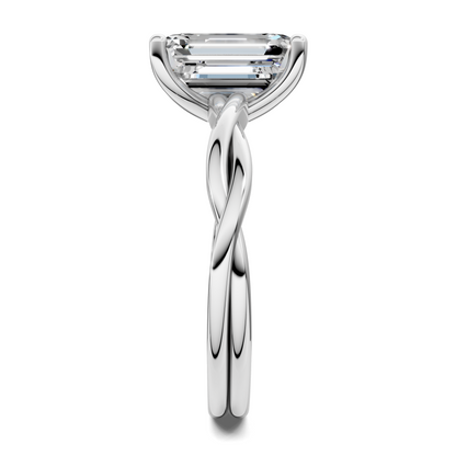 Emely Twisted Vine Solitaire Ring