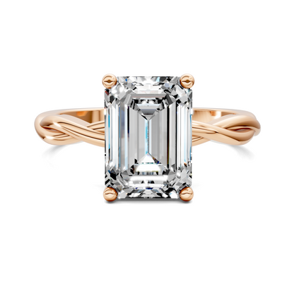 Emely Twisted Vine Solitaire Ring