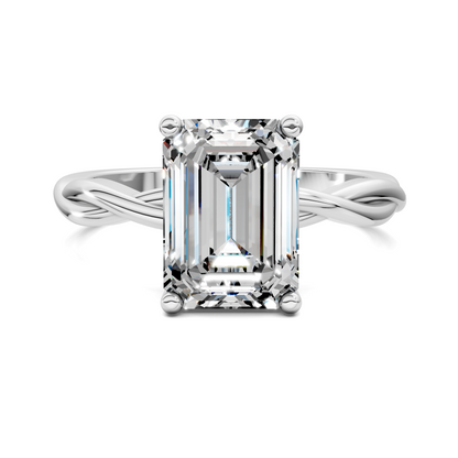 Emely Twisted Vine Solitaire Ring