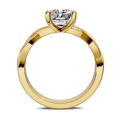 Emely Twisted Vine Solitaire Ring