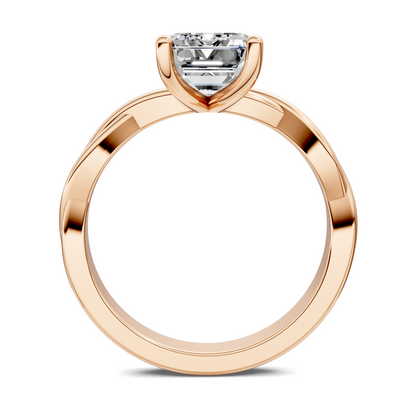 Emely Twisted Vine Solitaire Ring