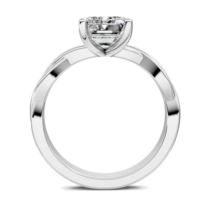 Emely Twisted Vine Solitaire Ring