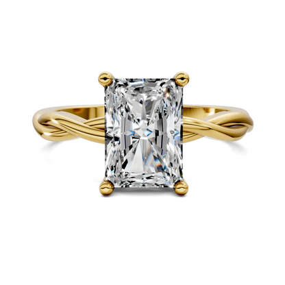 Emely Twisted Vine Solitaire Ring