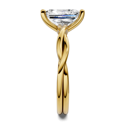 Emely Twisted Vine Solitaire Ring