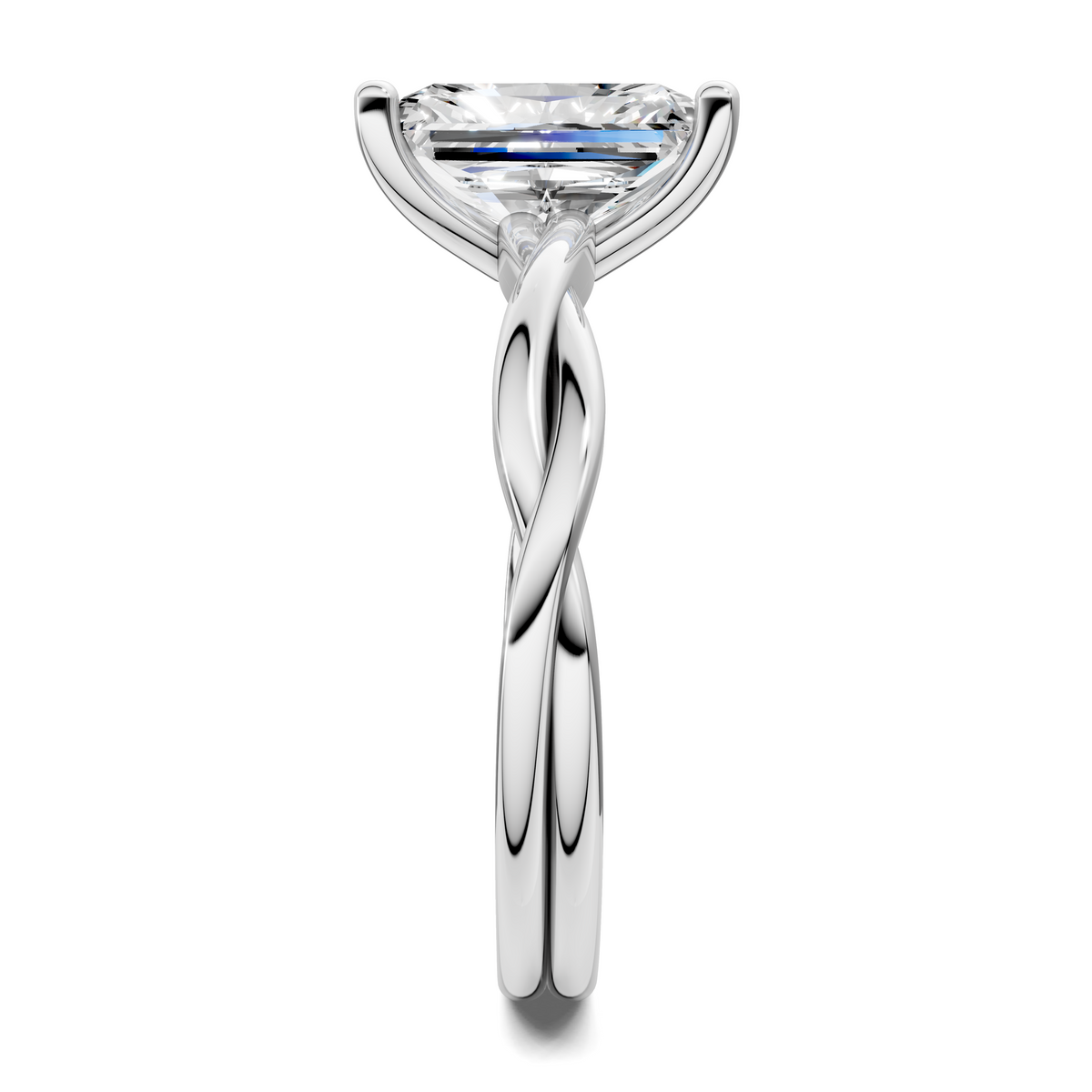 Emely Twisted Vine Solitaire Ring