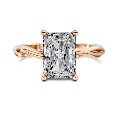 Emely Twisted Vine Solitaire Ring