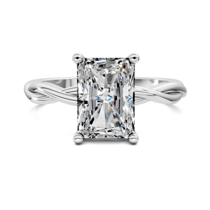 Emely Twisted Vine Solitaire Ring