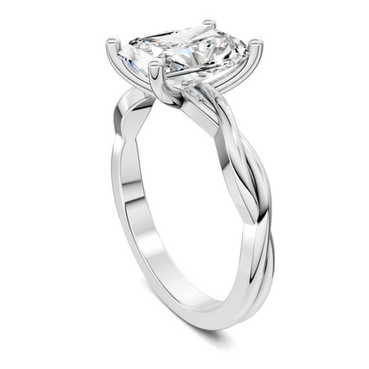 Emely Twisted Vine Solitaire Ring