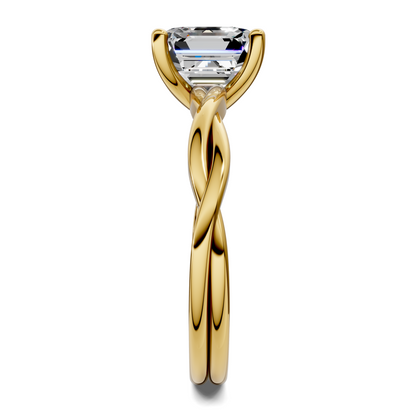Emely Twisted Vine Solitaire Ring