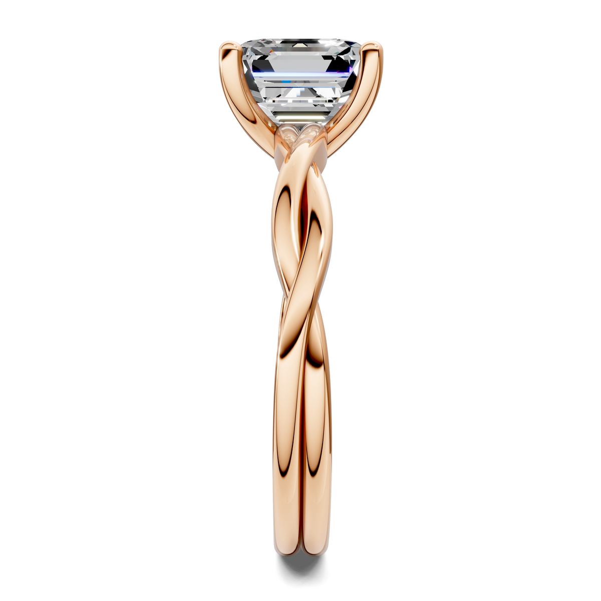 Emely Twisted Vine Solitaire Ring