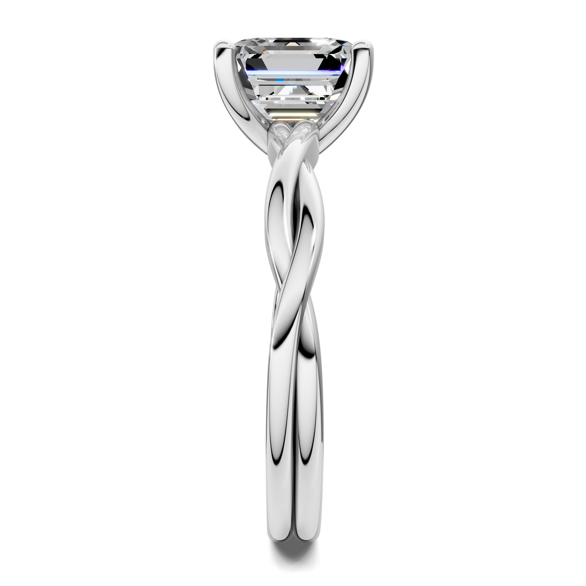Emely Twisted Vine Solitaire Ring