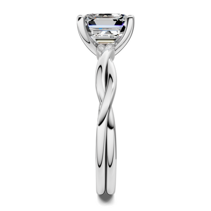 Emely Twisted Vine Solitaire Ring
