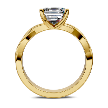 Emely Twisted Vine Solitaire Ring