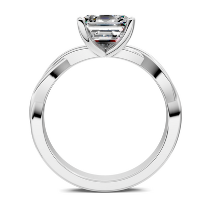 Emely Twisted Vine Solitaire Ring