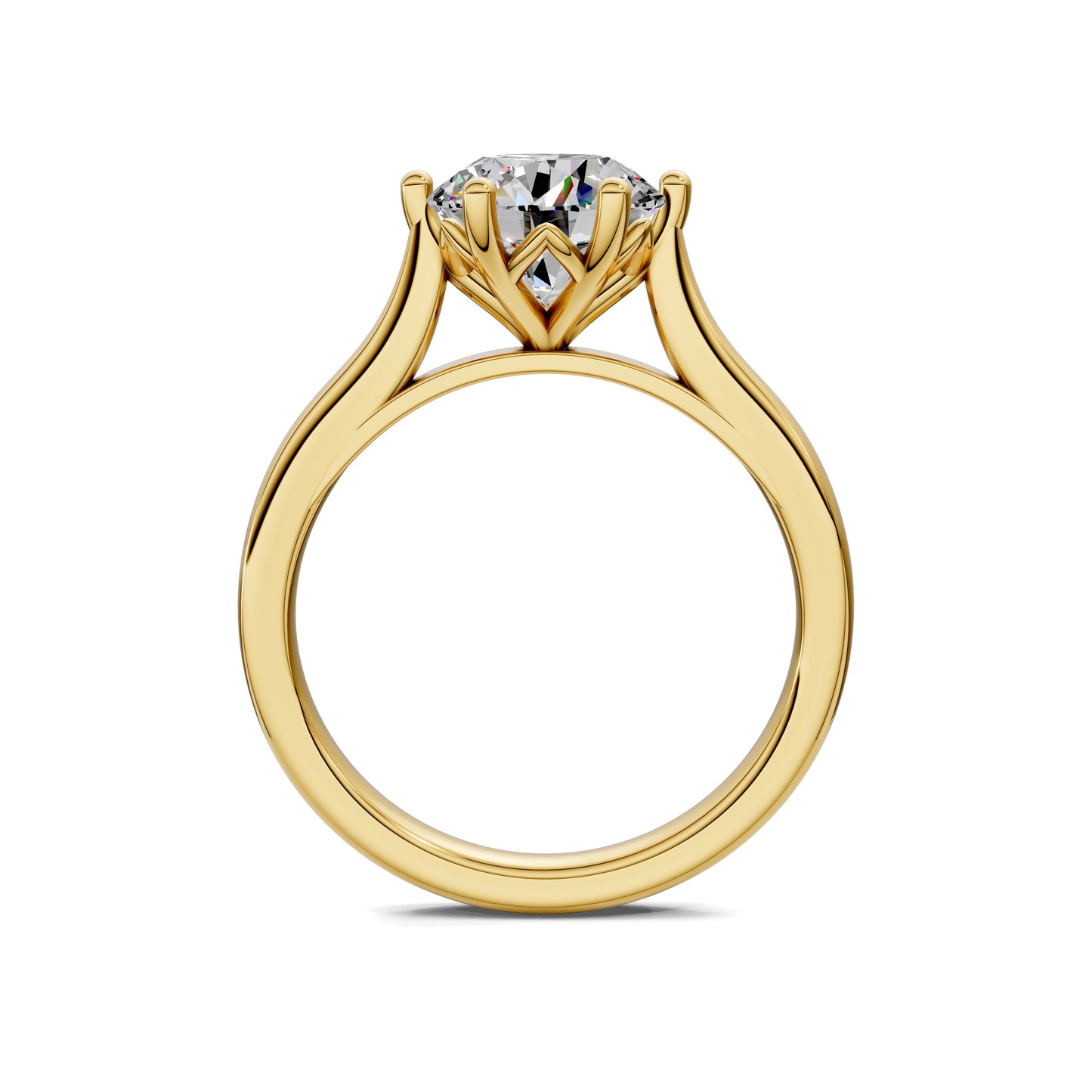 Kaitlyn Solitaire Engagement Ring - 2ct Round Lab Grown Diamond