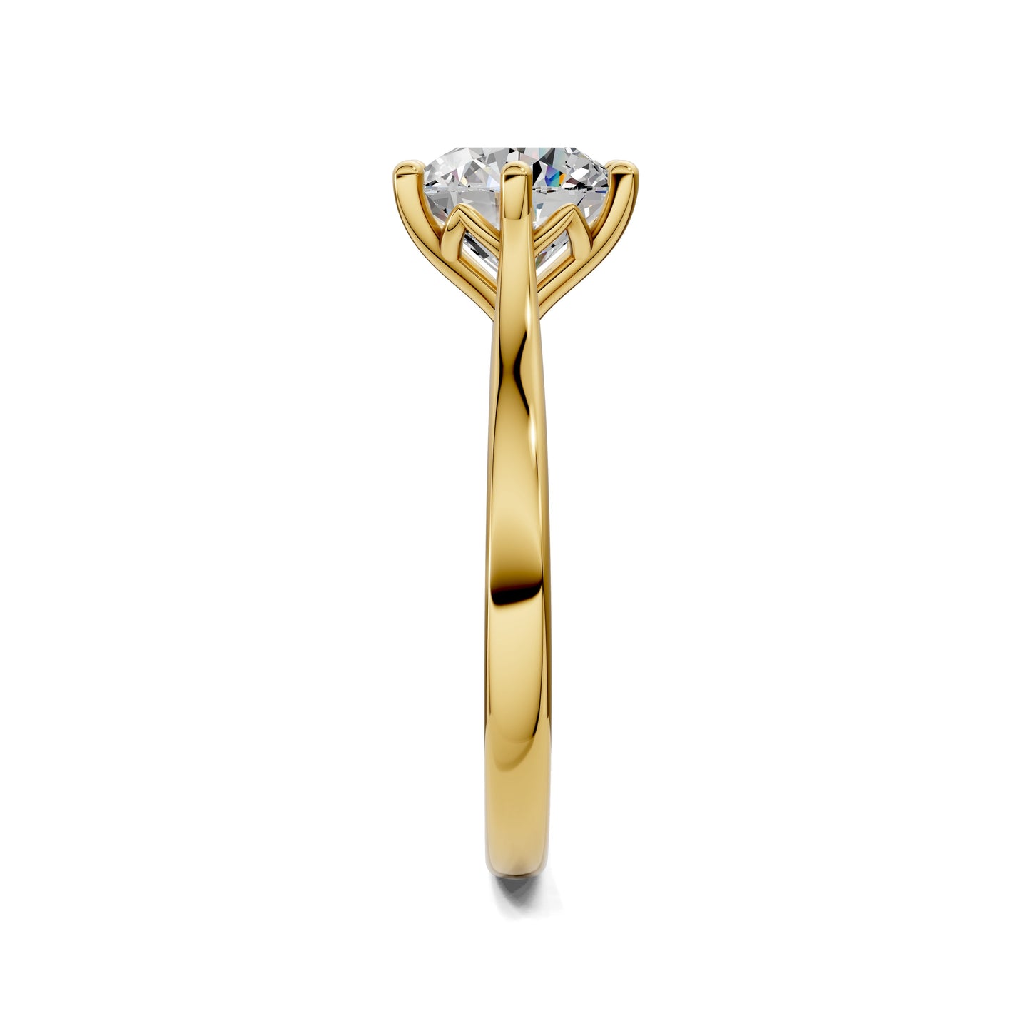 Kaitlyn Solitaire Engagement Ring - 2ct Round Lab Grown Diamond