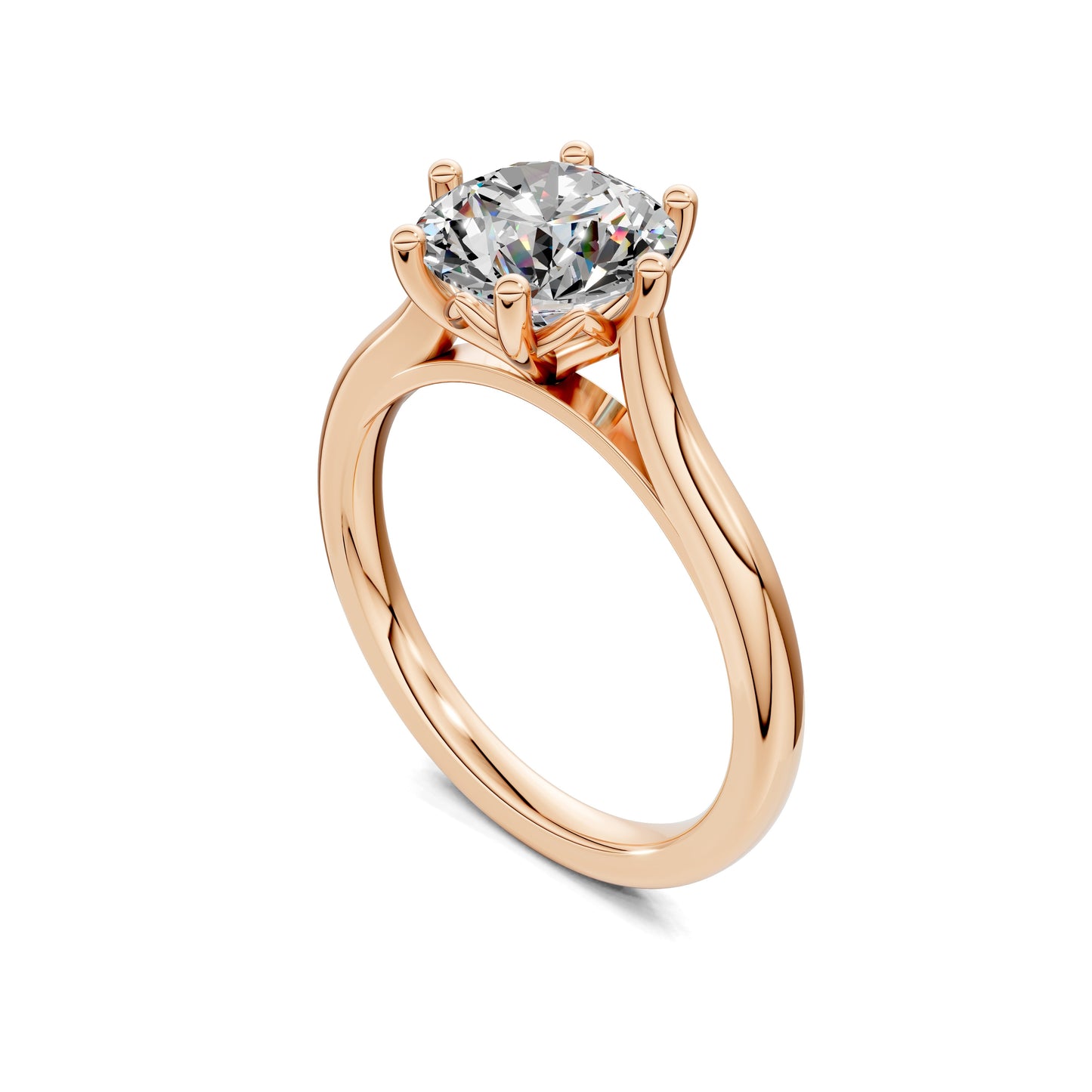 Kaitlyn Solitaire Engagement Ring - 2ct Round Lab Grown Diamond