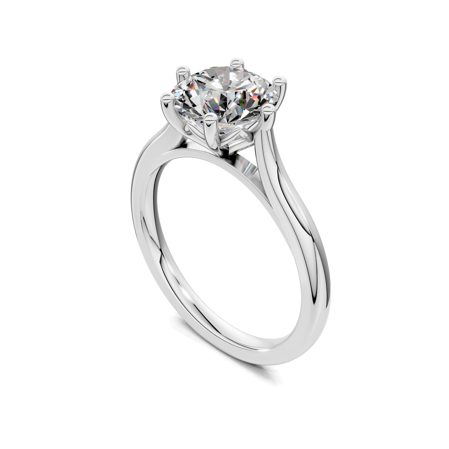 Kaitlyn Solitaire Engagement Ring - 2ct Round Lab Grown Diamond