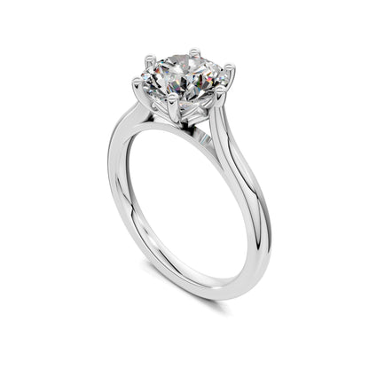 Kaitlyn Solitaire Engagement Ring - 2ct Round Lab Grown Diamond