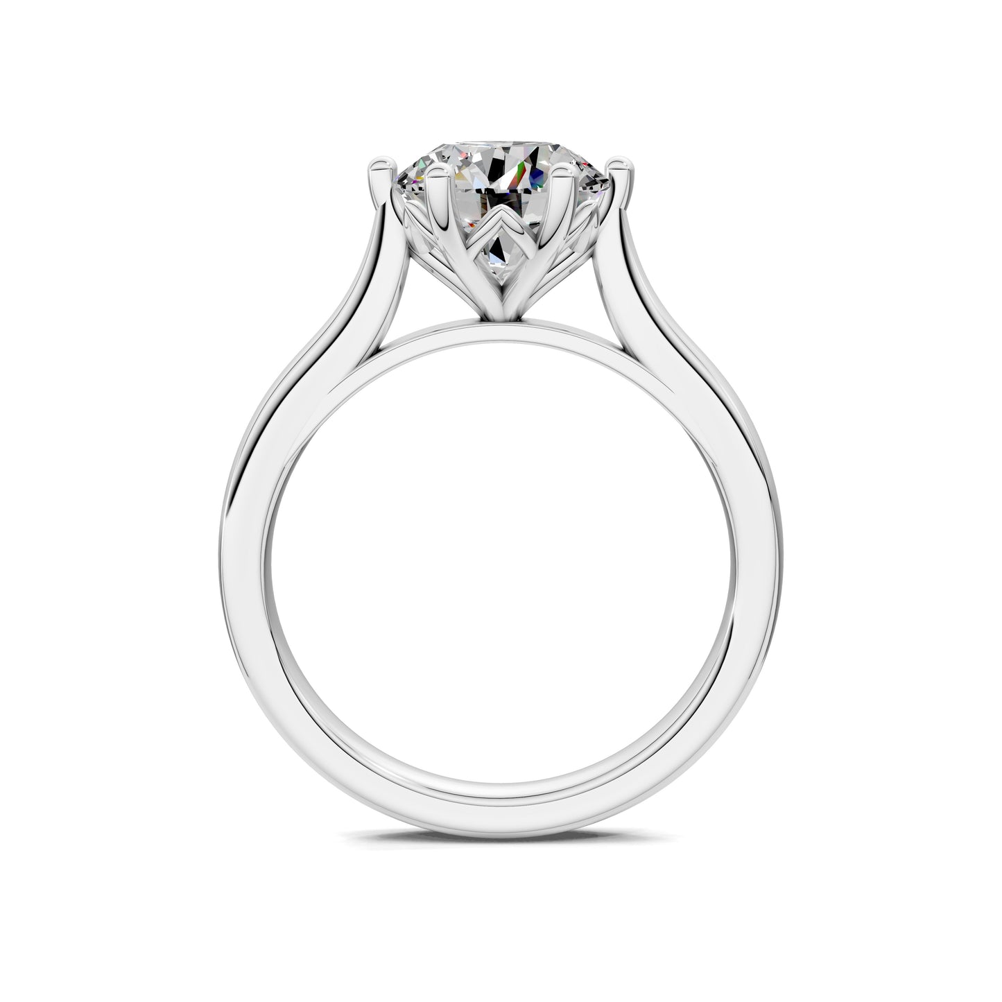 Kaitlyn Solitaire Engagement Ring - 2ct Round Lab Grown Diamond