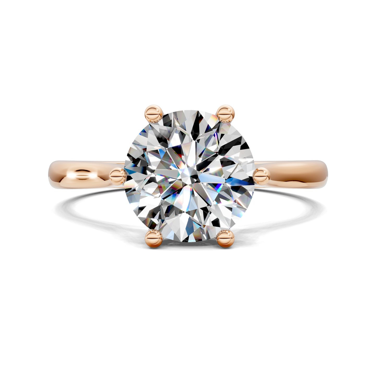 Kaitlyn Solitaire Engagement Ring - 2ct Round Lab Grown Diamond